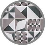 Geometrix mix dec. gris - Geometric