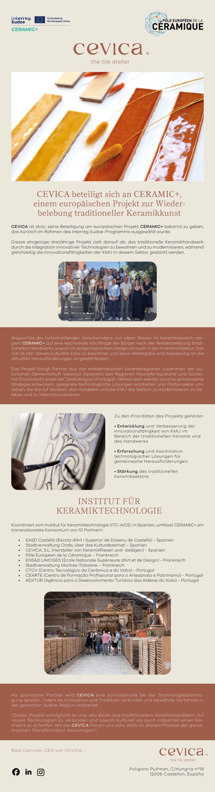 Newsletter Ceramic ES