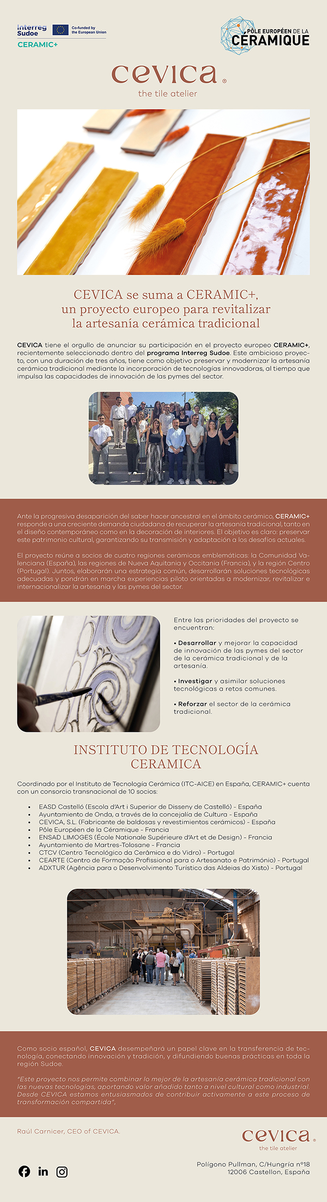 Newsletter Ceramic ES