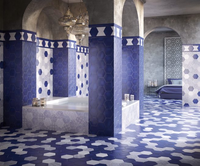 amb marrakech azul - Azulejos rústicos