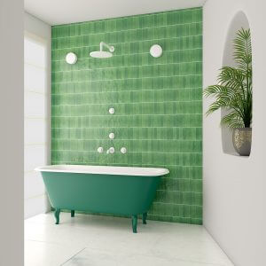 wc zelij 5x20 verde hierba - Cocina